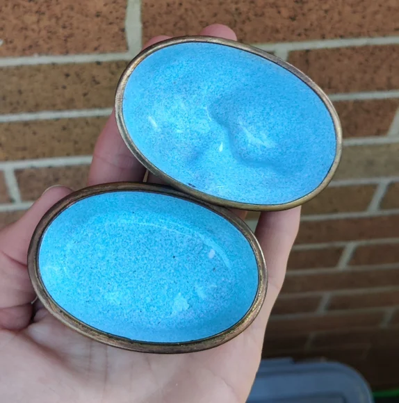 Antique Copper Enameled Chinese Dog Trinket Box - Picture 5 of 7